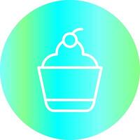 Cupcake Creative Icon Design vector