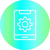 Mobile Setting Creative Icon Design vector