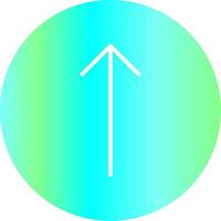 Up Arrow Creative Icon Design vector