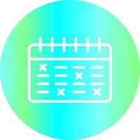 Schedule Creative Icon Design vector