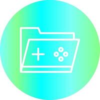 Game Folder Creative Icon Design vector