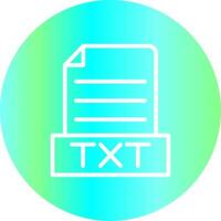 Txt Creative Icon Design vector