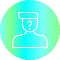 Suspect Creative Icon Design vector