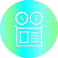 Real Time Inventory Info Creative Icon Design vector