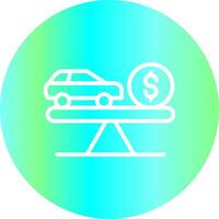 Fair Market Value Creative Icon Design vector