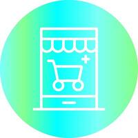 Personalized Web Store Creative Icon Design vector