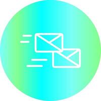 Mass Mailing Creative Icon Design vector