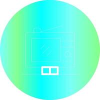 Digital Television Creative Icon Design vector
