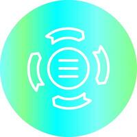 Circle Arrow Process Creative Icon Design vector