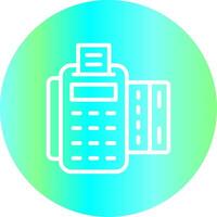 Card Machine Creative Icon Design vector