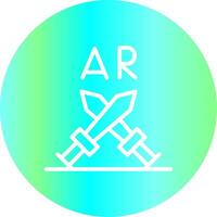 Arkansas luchando creativo icono diseño vector