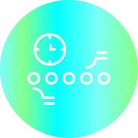 Circle Accent Timeline Creative Icon Design vector
