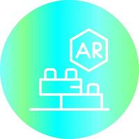 Ar Building Blocks Creative Icon Design vector