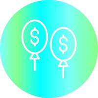 Balloon Payment Creative Icon Design vector