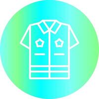 Police Uniform Creative Icon Design vector