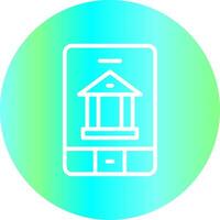 Banking App Creative Icon Design vector