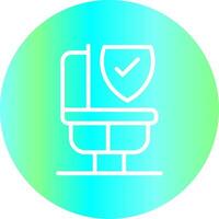 Bathroom Safety Creative Icon Design vector