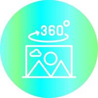 360 Degree Photo Creative Icon Design vector