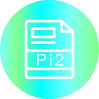 Pi2 Creative Icon Design vector