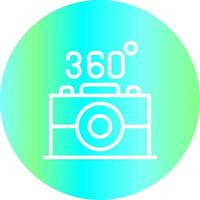 360 Camera Creative Icon Design vector