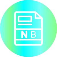 NB Creative Icon Design vector