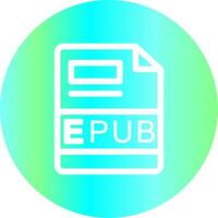 EPUB Creative Icon Design vector