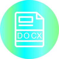 DOCX Creative Icon Design vector