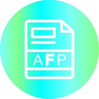 afp creativo icono diseño vector