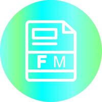 FM Creative Icon Design vector