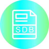 sdb creativo icono diseño vector