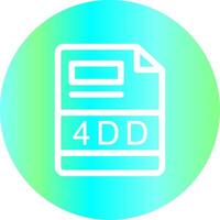 4DD Creative Icon Design vector
