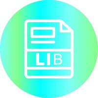 LIB Creative Icon Design vector