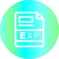 EXP Creative Icon Design vector