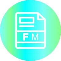 FM Creative Icon Design vector