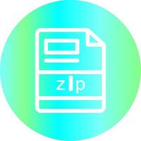zip Creative Icon Design vector