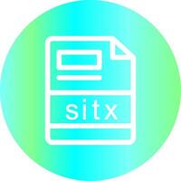 Sitx creativo icono diseño vector