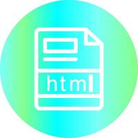 html Creative Icon Design vector