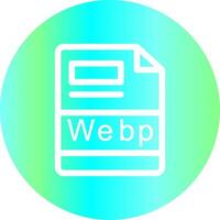 webp creativo icono diseño vector