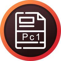 PC1 Creative Icon Design vector