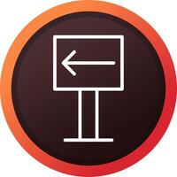 Left Creative Icon Design vector