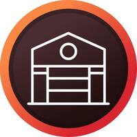 Warehouse Creative Icon Design vector