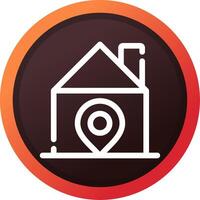 Home Location Creative Icon Design vector