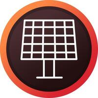 Solar Panel Creative Icon Design vector