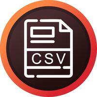 CSV Creative Icon Design vector
