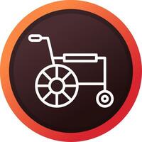 Wheelchair Creative Icon Design vector