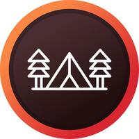 Tent Creative Icon Design vector