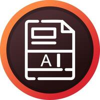 AI Creative Icon Design vector