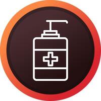 Hydroalcoholic Gel Creative Icon Design vector