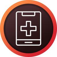 Medical Phone Creative Icon Design vector