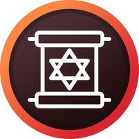 Scroll torah Creative Icon Design vector